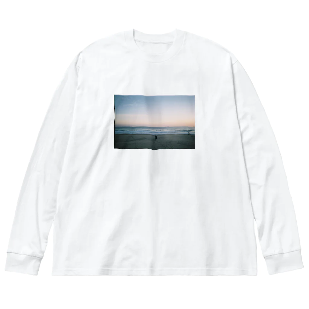 kyari dolphinのsea Tシャツ 루즈핏 롱 슬리브 티셔츠