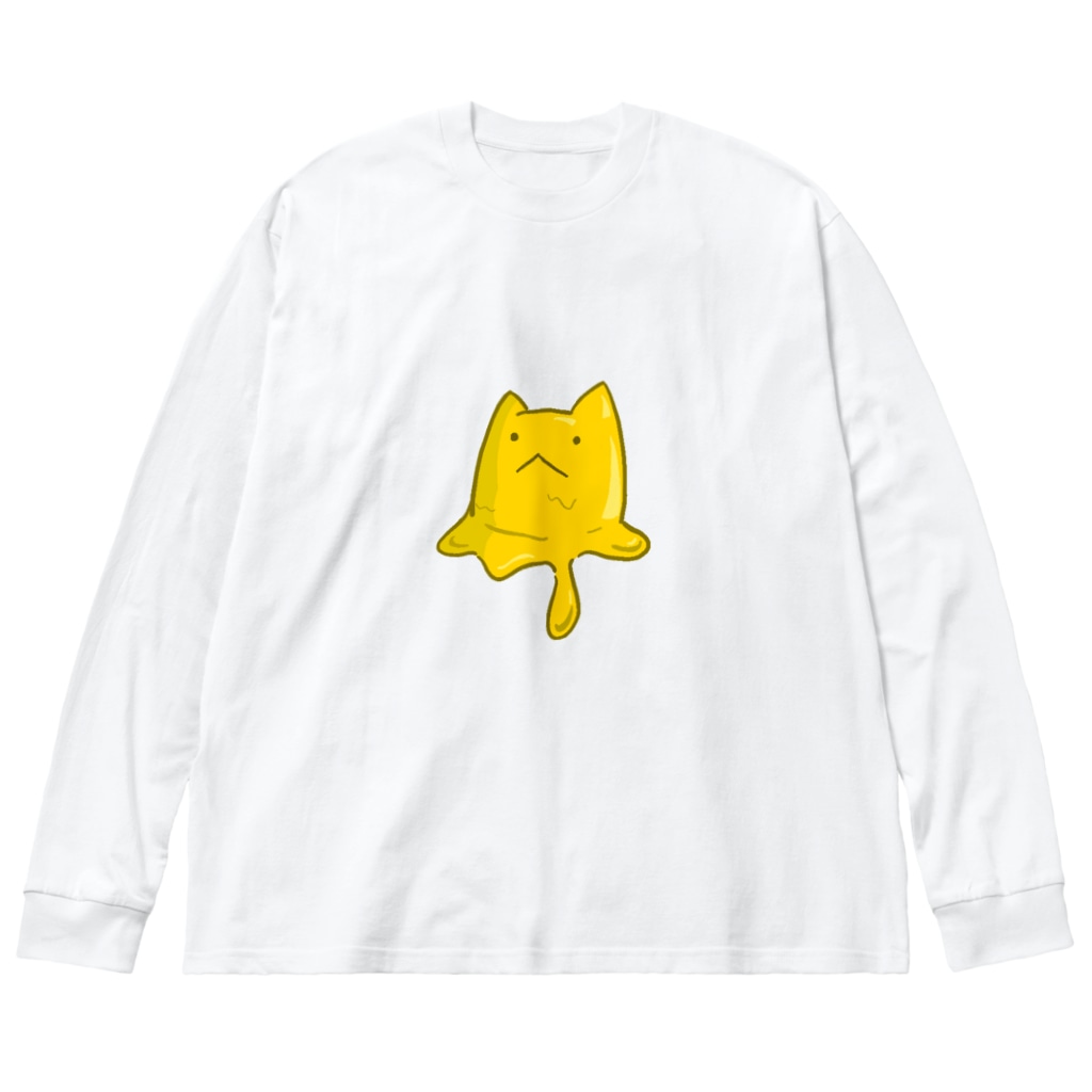 チーズねこ メルト Io イラスト屋 Io Illustrator のビッグシルエットロングスリーブtシャツ通販 Suzuri スズリ