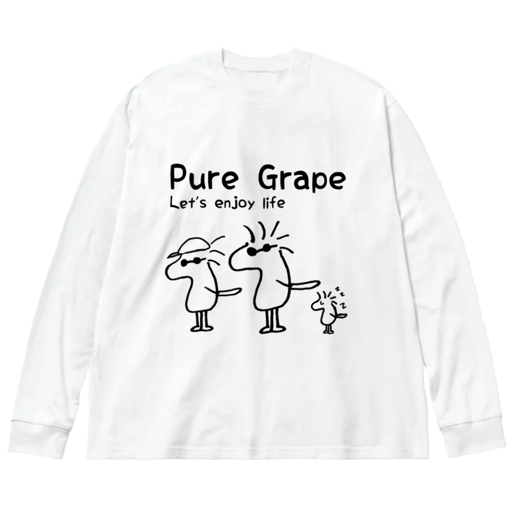 Pure Grape のPure Grape 【K.○○o○.T】 Big Long Sleeve T-Shirt