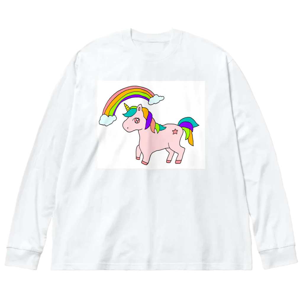 なきゆかのドリーミングユニコーン Big Long Sleeve T-Shirt