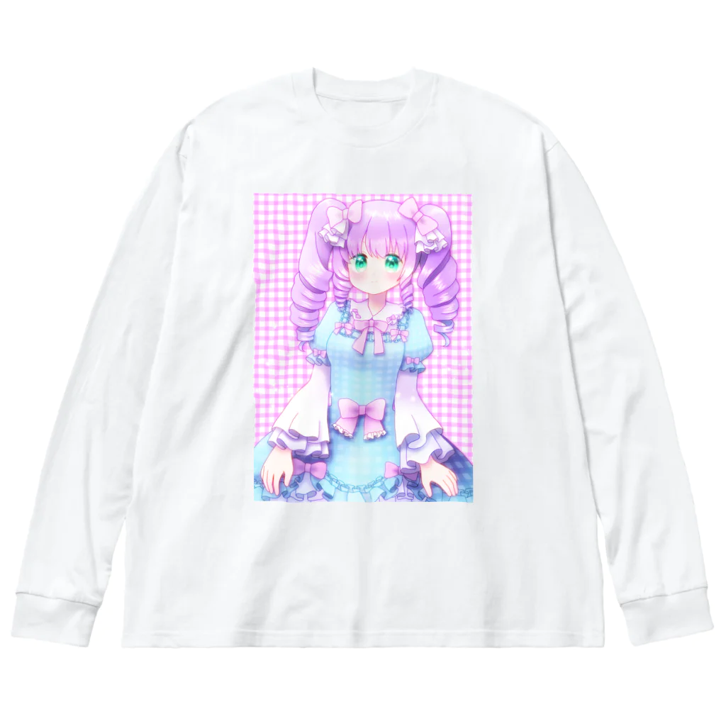 かわいいもののおみせ　いそぎんちゃくの🎀 ビッグシルエットロングスリーブTシャツ