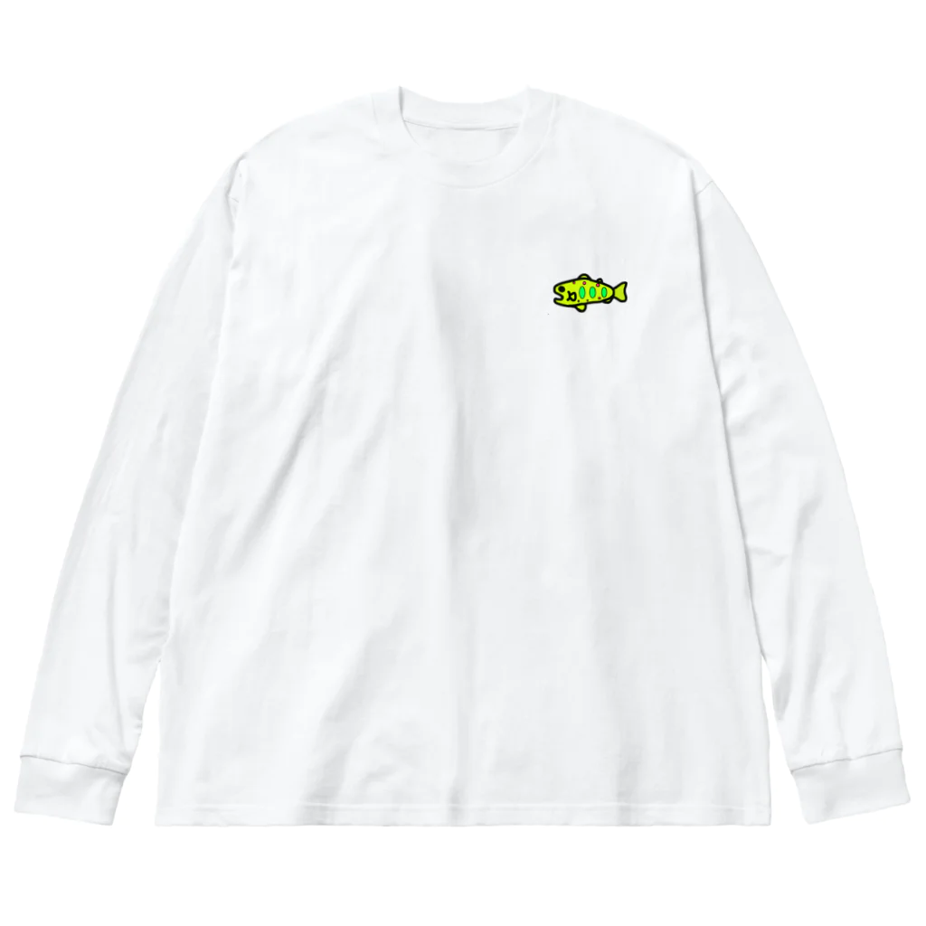 j-troutのあまごくん　トラウト ビッグシルエットロングスリーブTシャツ