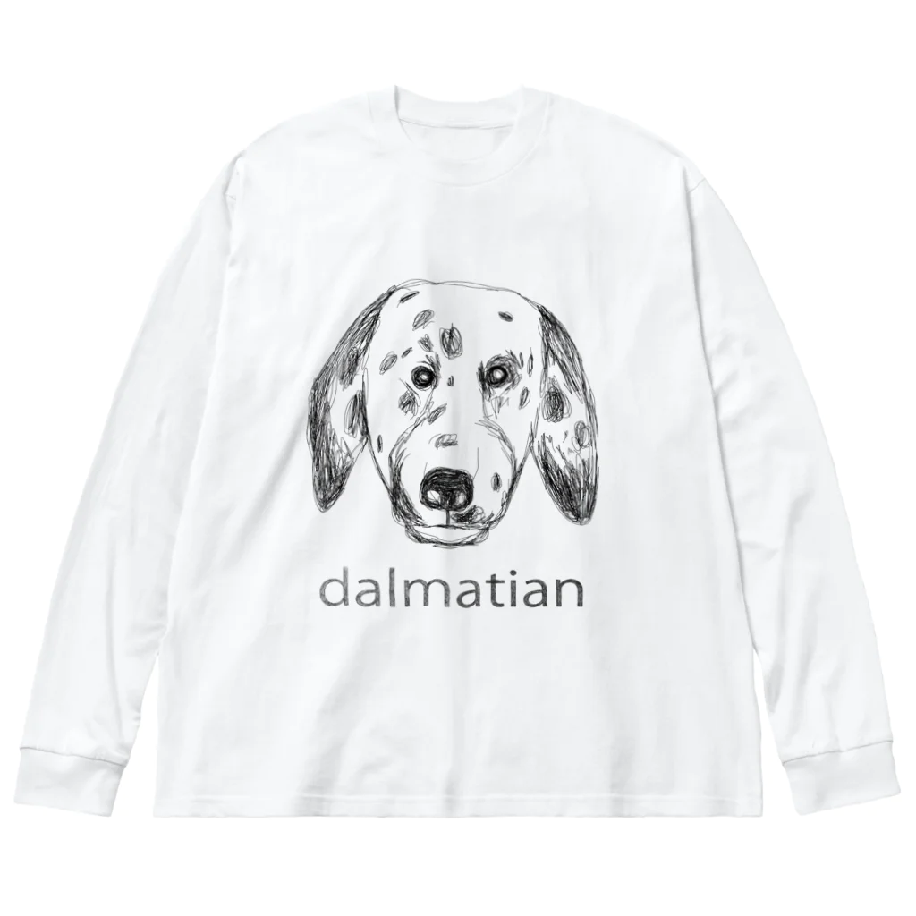 NocatnolifeのDalmatian ビッグシルエットロングスリーブTシャツ