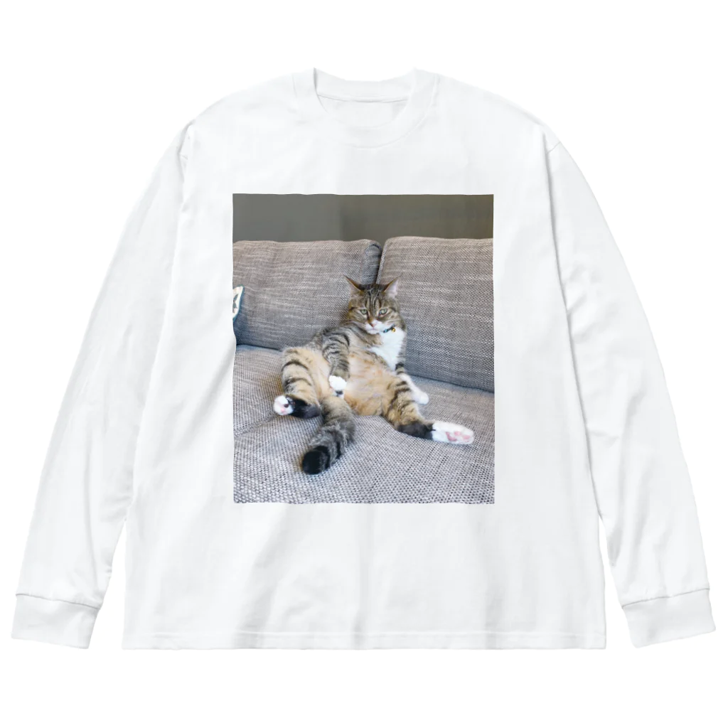 ぐるぐるにゃーにゃのぶどう先輩 Big Long Sleeve T-Shirt