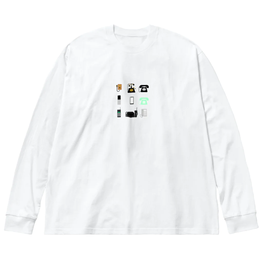 Daikichi Sugawaのホビースペースの電話の歴史 Big Long Sleeve T-Shirt