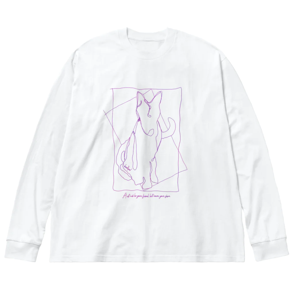 bend\end(ベンドエンド)のCat is... ビッグシルエットロングスリーブTシャツ