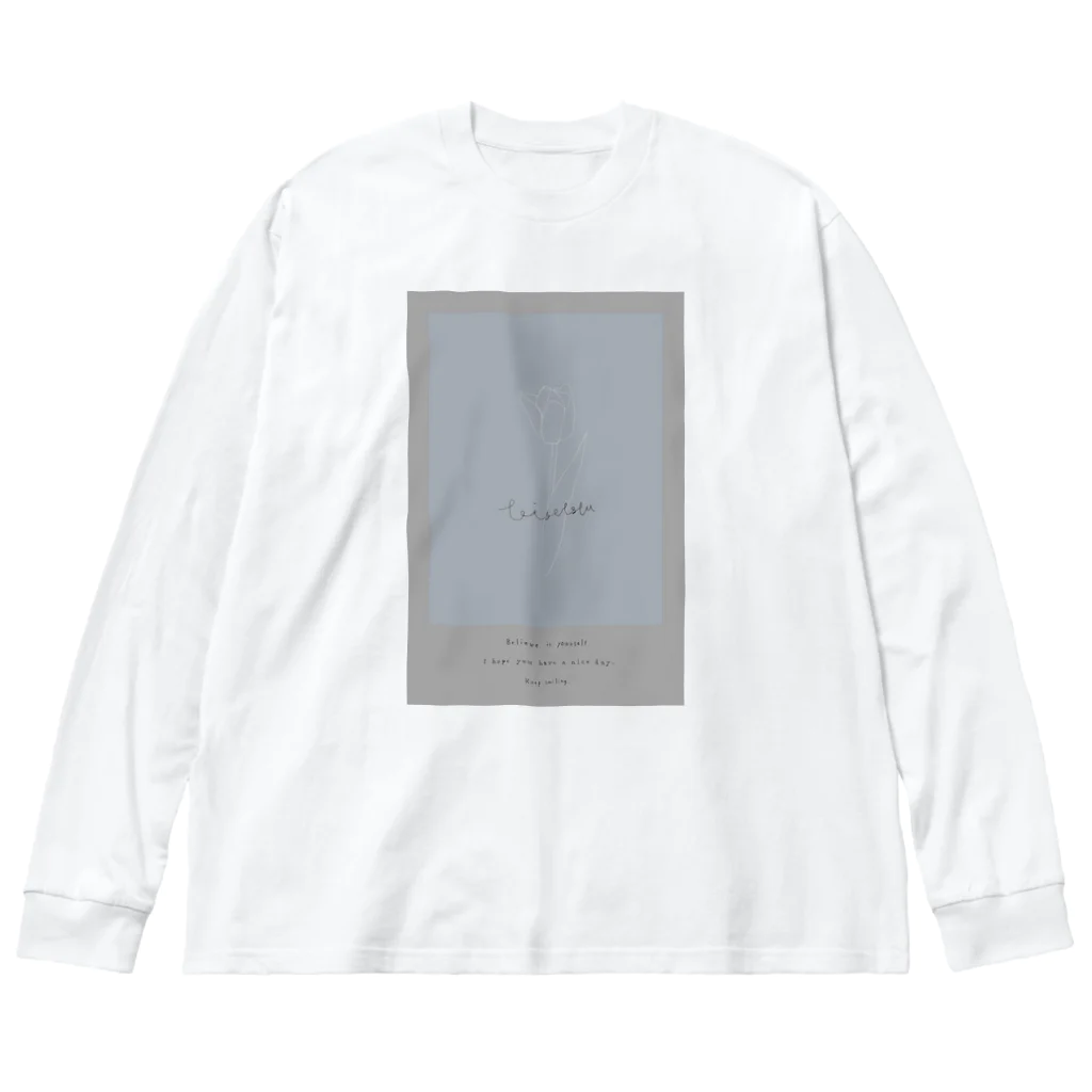 rilybiiのチューリップ ビッグシルエットロングスリーブTシャツ