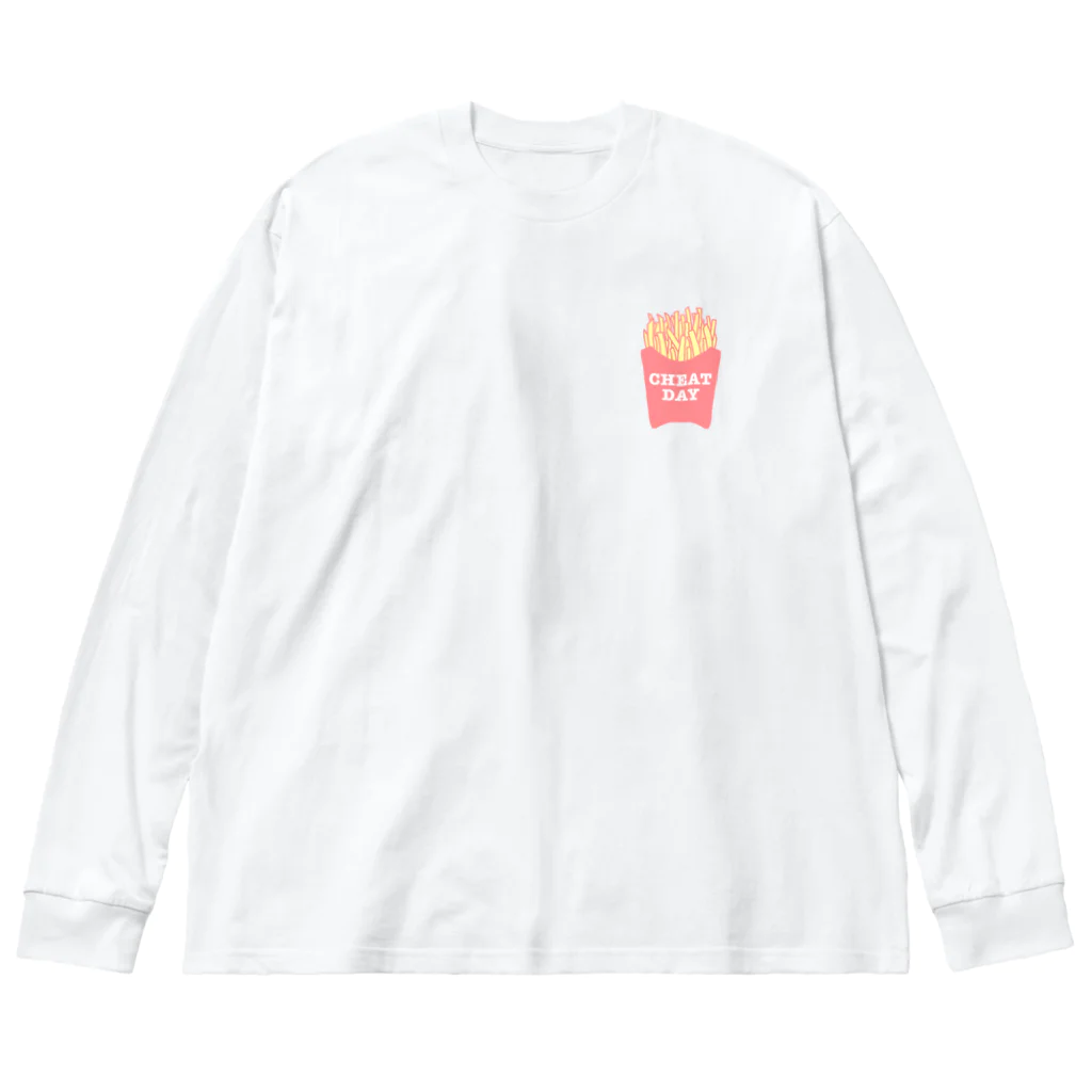 sunset ChristmasのCHEATDAY ビッグシルエットロングスリーブTシャツ