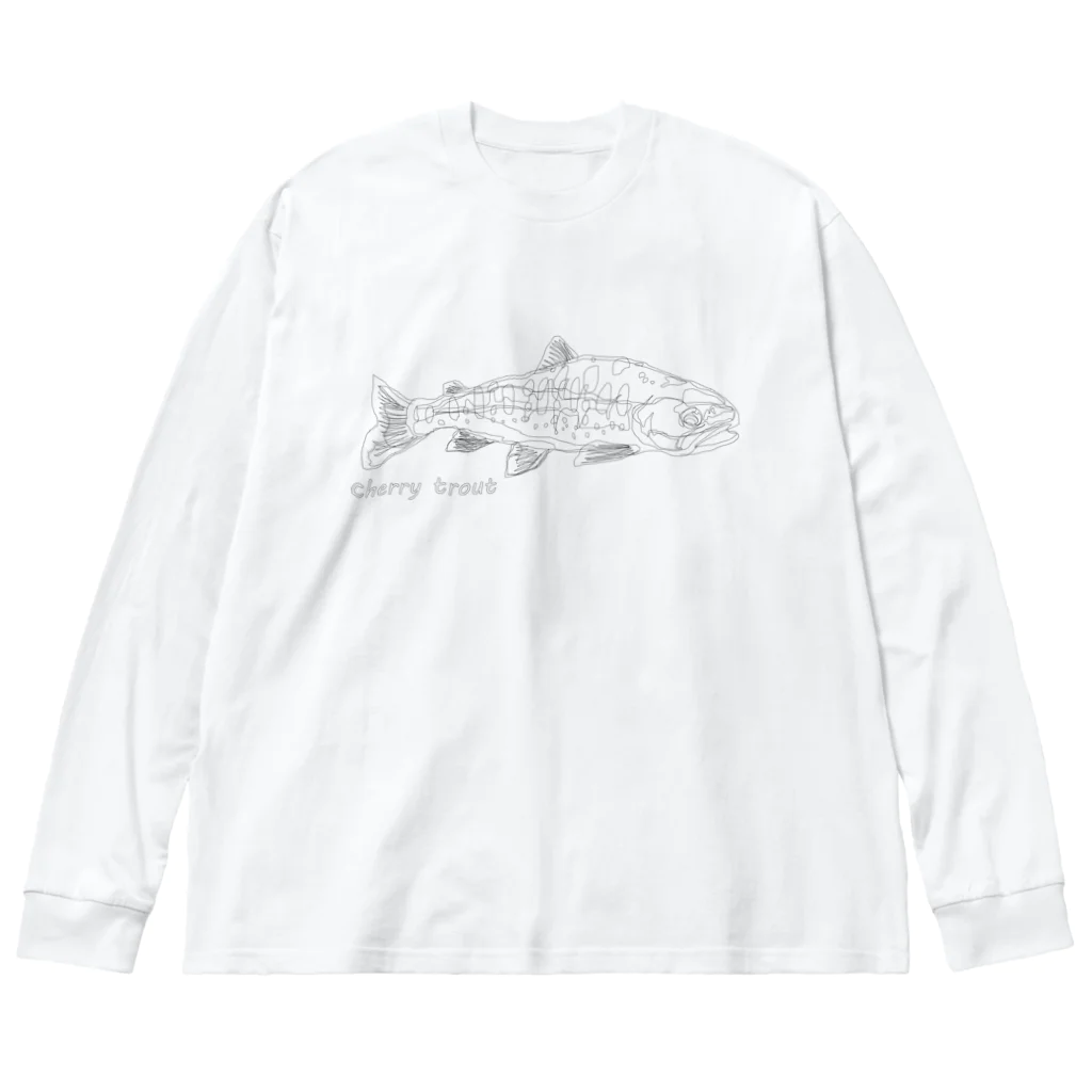 じぇりさんのお店の山女魚 ビッグシルエットロングスリーブTシャツ