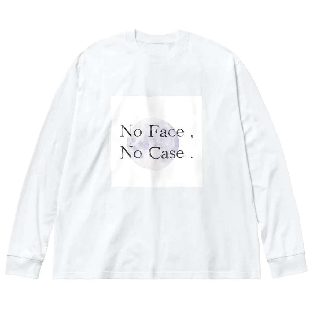 No Face , No Case .のNo Tシャツ ビッグシルエットロングスリーブTシャツ