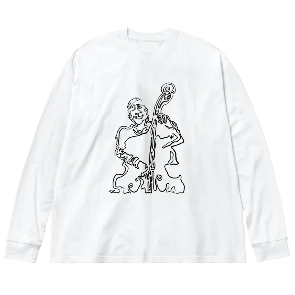 HANATOKENのジャズ男 Big Long Sleeve T-Shirt