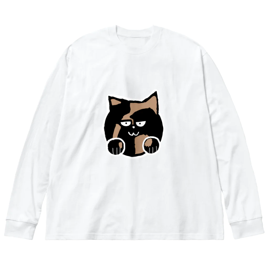 サビ猫azunekoのおうちのサビ猫のazuneko(あずねこ) ビッグシルエットロングスリーブTシャツ