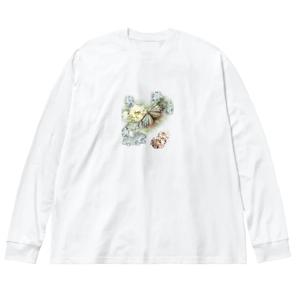 イエローローズのButterflyDream Big Long Sleeve T-Shirt