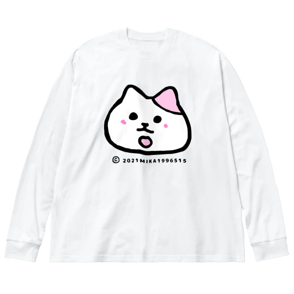 みかの職なし辛いにゃ ビッグシルエットロングスリーブTシャツ