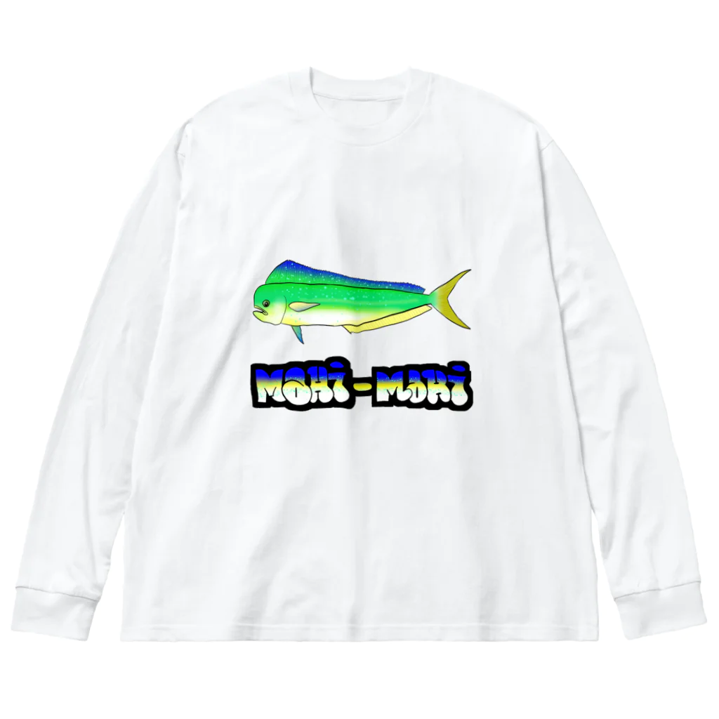 めぐるの魚ラフィティ  「MAHI-MAHI」 ビッグシルエットロングスリーブTシャツ