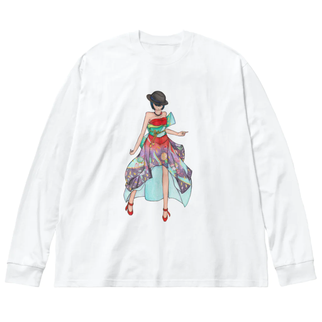 ギャラリー桃胡亭のEricaさま Big Long Sleeve T-Shirt