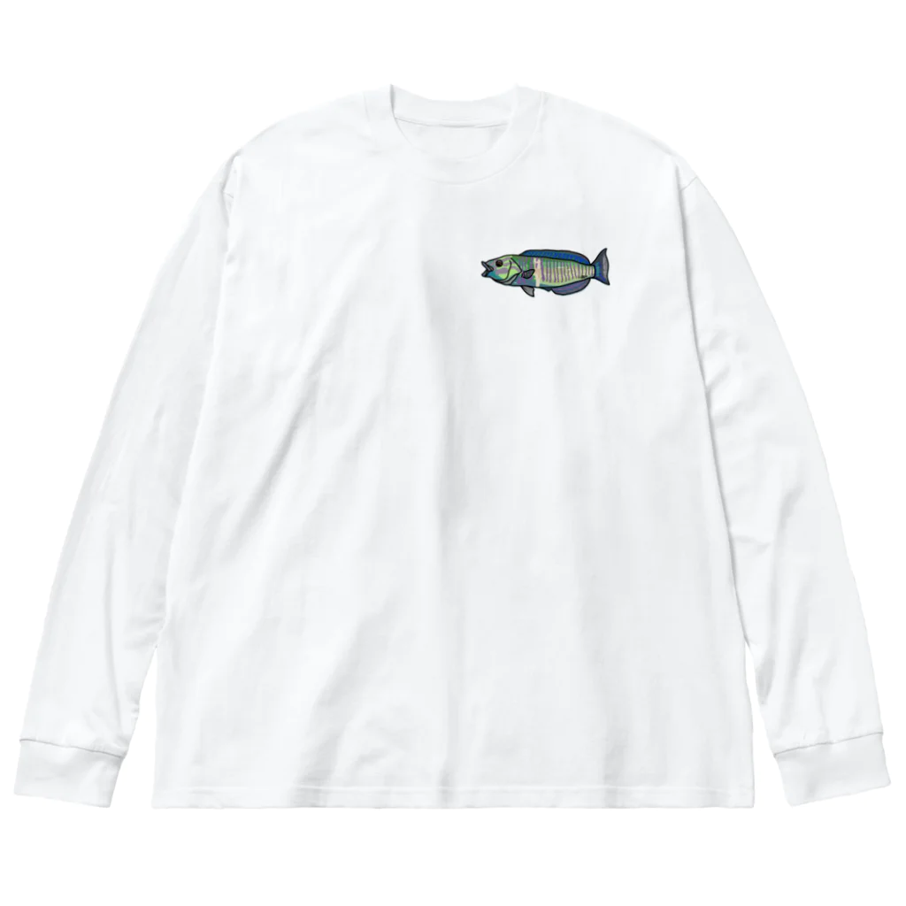 snaggedgorillaのシロタスキベラ Big Long Sleeve T-Shirt