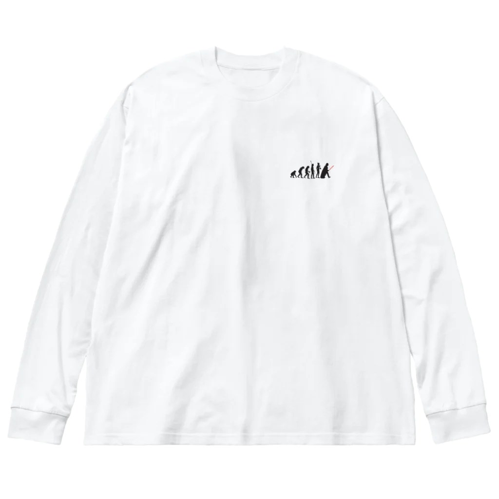 せぇるすまんの人類進化スター●ォーズ Big Long Sleeve T-Shirt