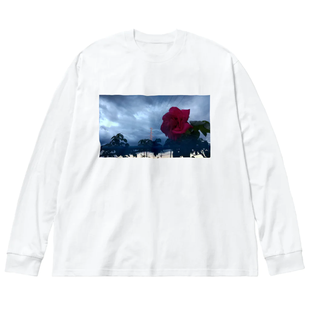 halo arts (はろあーつ)🌈中村大当たり🎯の曇り空に咲く ビッグシルエットロングスリーブTシャツ