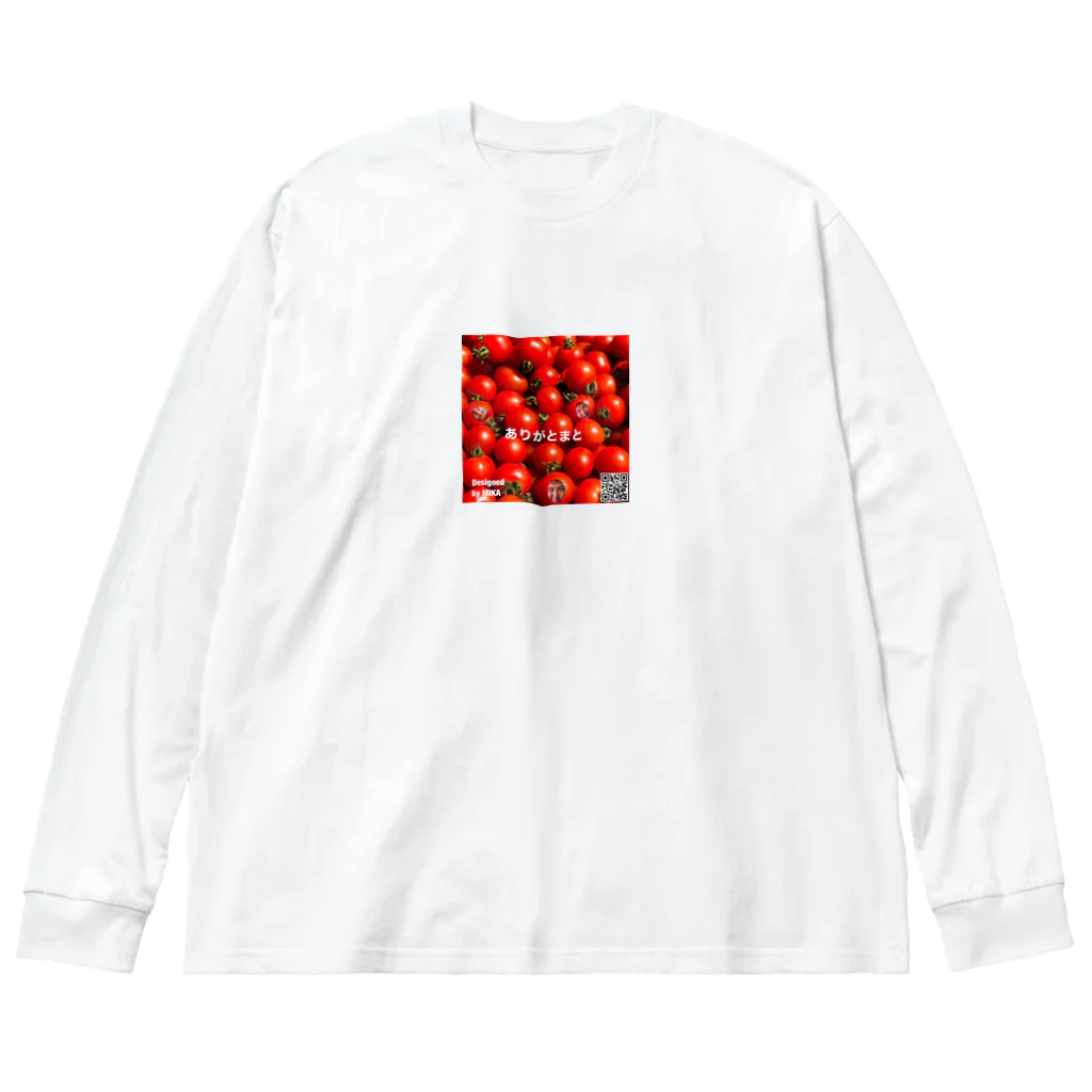 田宮かいち #田宮トマト 🍅のありがとまと　かいちを探せ ビッグシルエットロングスリーブTシャツ
