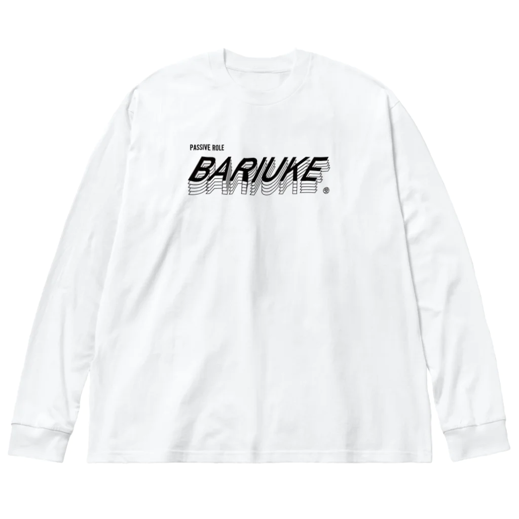 FUCK OFF TOKYOのBARIUKE（バリウケ）黒文字 Big Long Sleeve T-Shirt