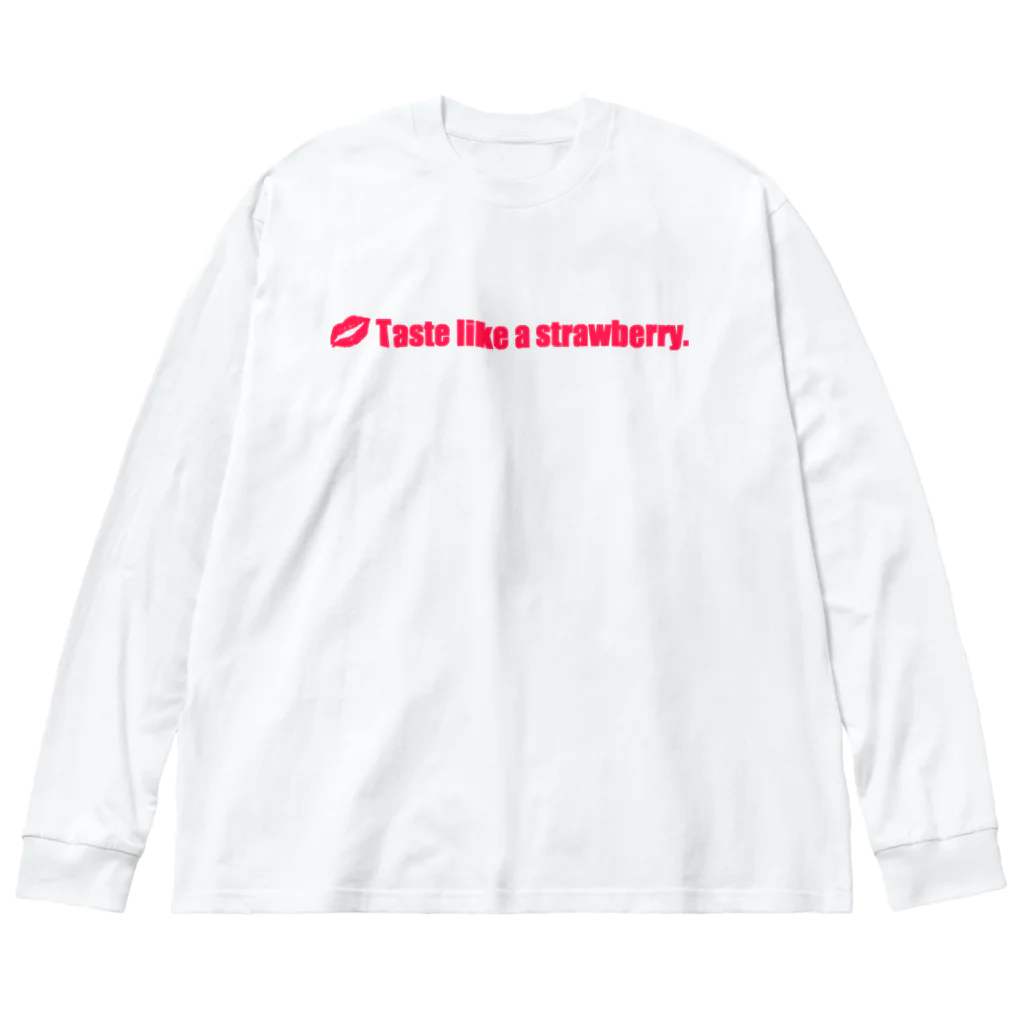 KickassのTaste like a strawberry. ビッグシルエットロングスリーブTシャツ