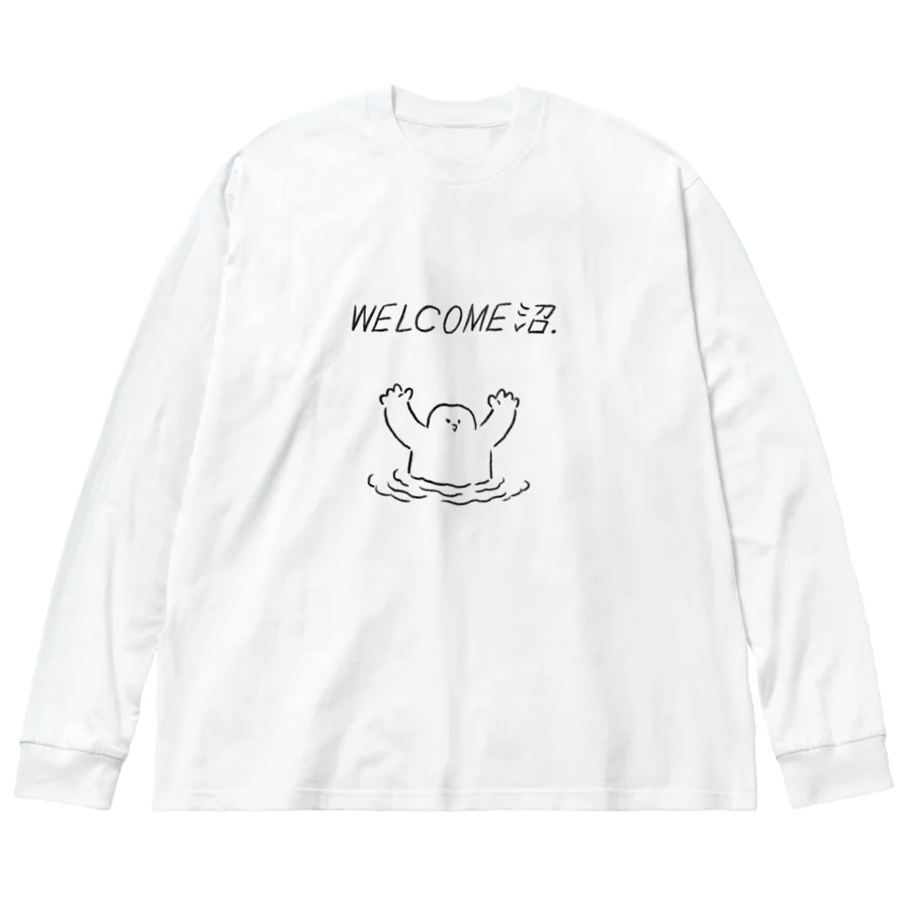 みぞぐちともやのWELCOME沼 ビッグシルエットロングスリーブTシャツ