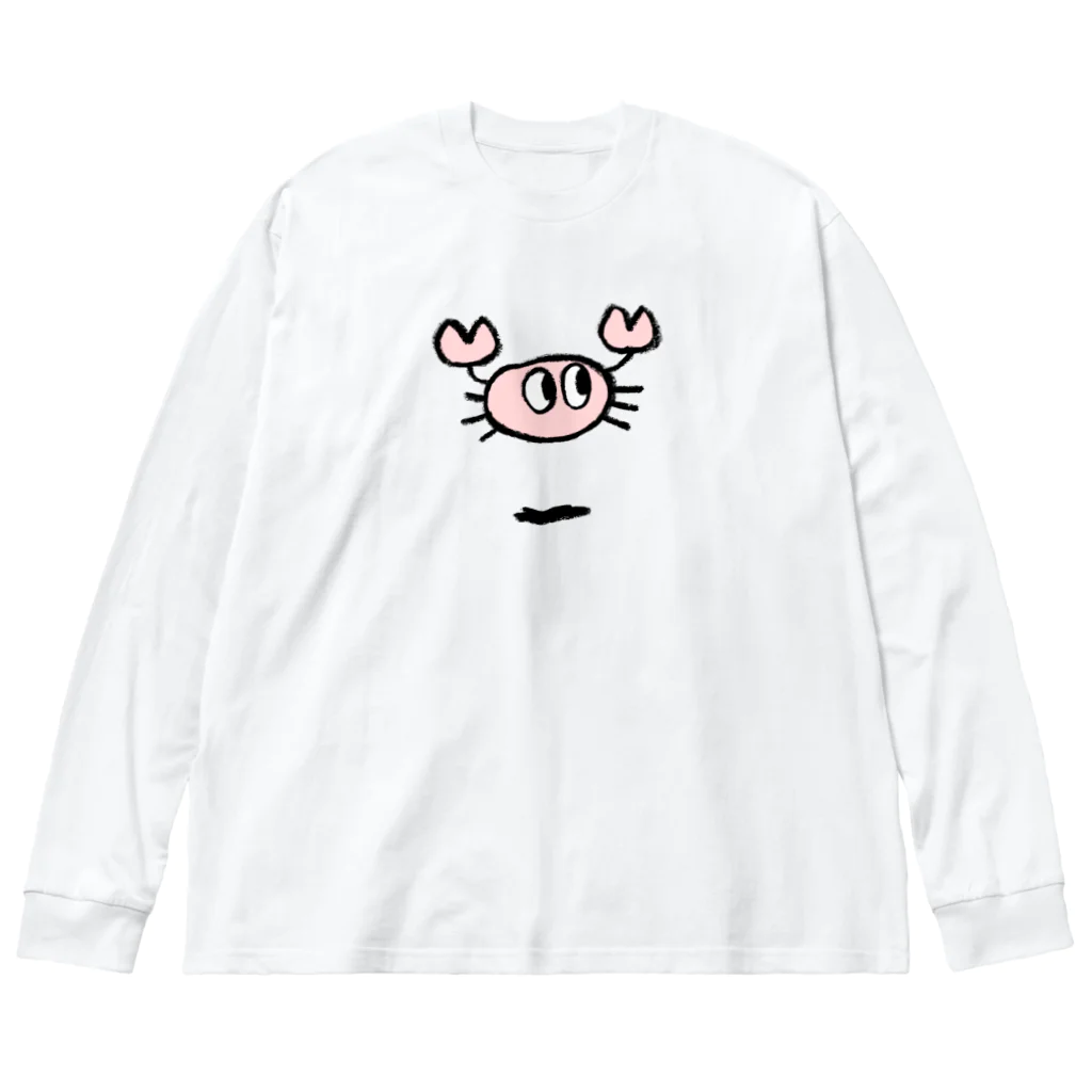 あらいきりこのとんでるカニ ビッグシルエットロングスリーブTシャツ