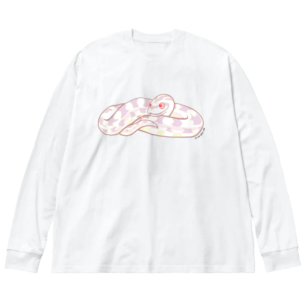 もむのふの爬虫類グッズやさんのコーンスネーク（スノー） Big Long Sleeve T-Shirt