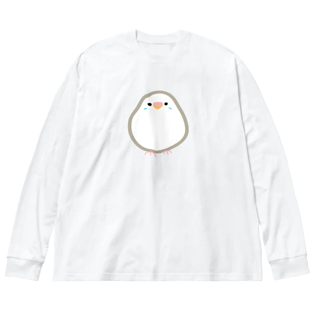 inko andのもちもちインコちゃん ビッグシルエットロングスリーブTシャツ