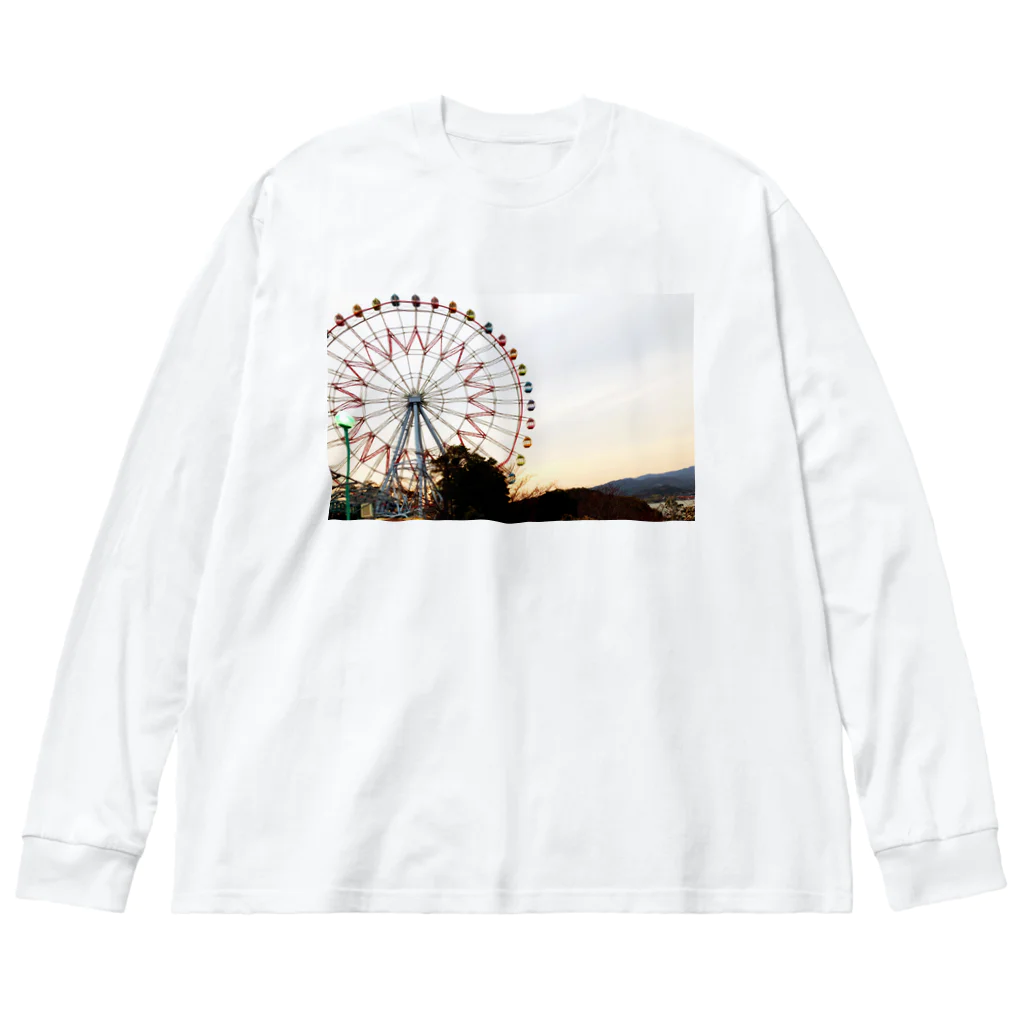 whiteaの観覧車 ビッグシルエットロングスリーブTシャツ