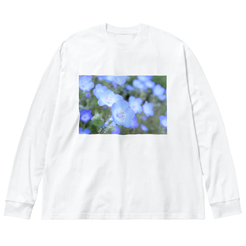 CANVAS.Incのphoto-ネモフィラ ビッグシルエットロングスリーブTシャツ