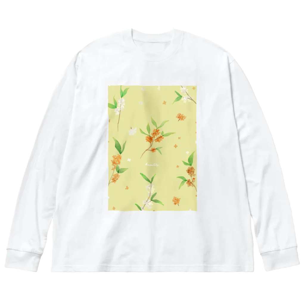 CANVAS.Incのillust-キンモクセイ ビッグシルエットロングスリーブTシャツ