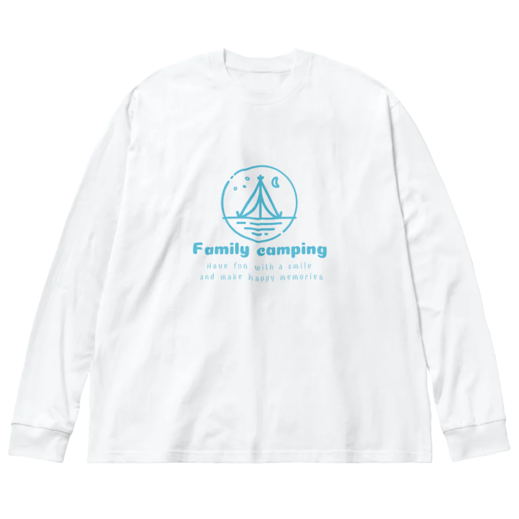 antartのfamilly canping ビッグシルエットロングスリーブTシャツ