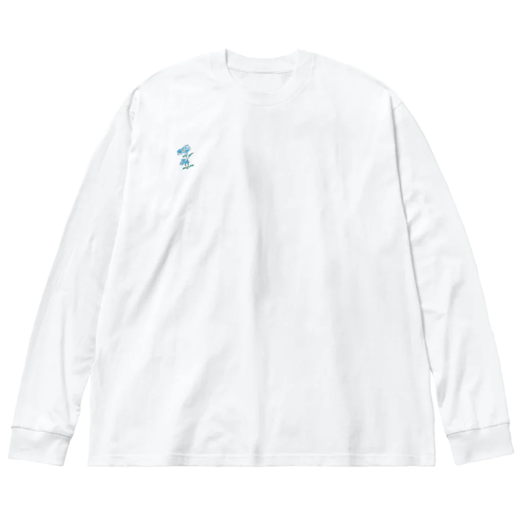 Dilly_DallyのDelphinium Big Long Sleeve T-Shirt