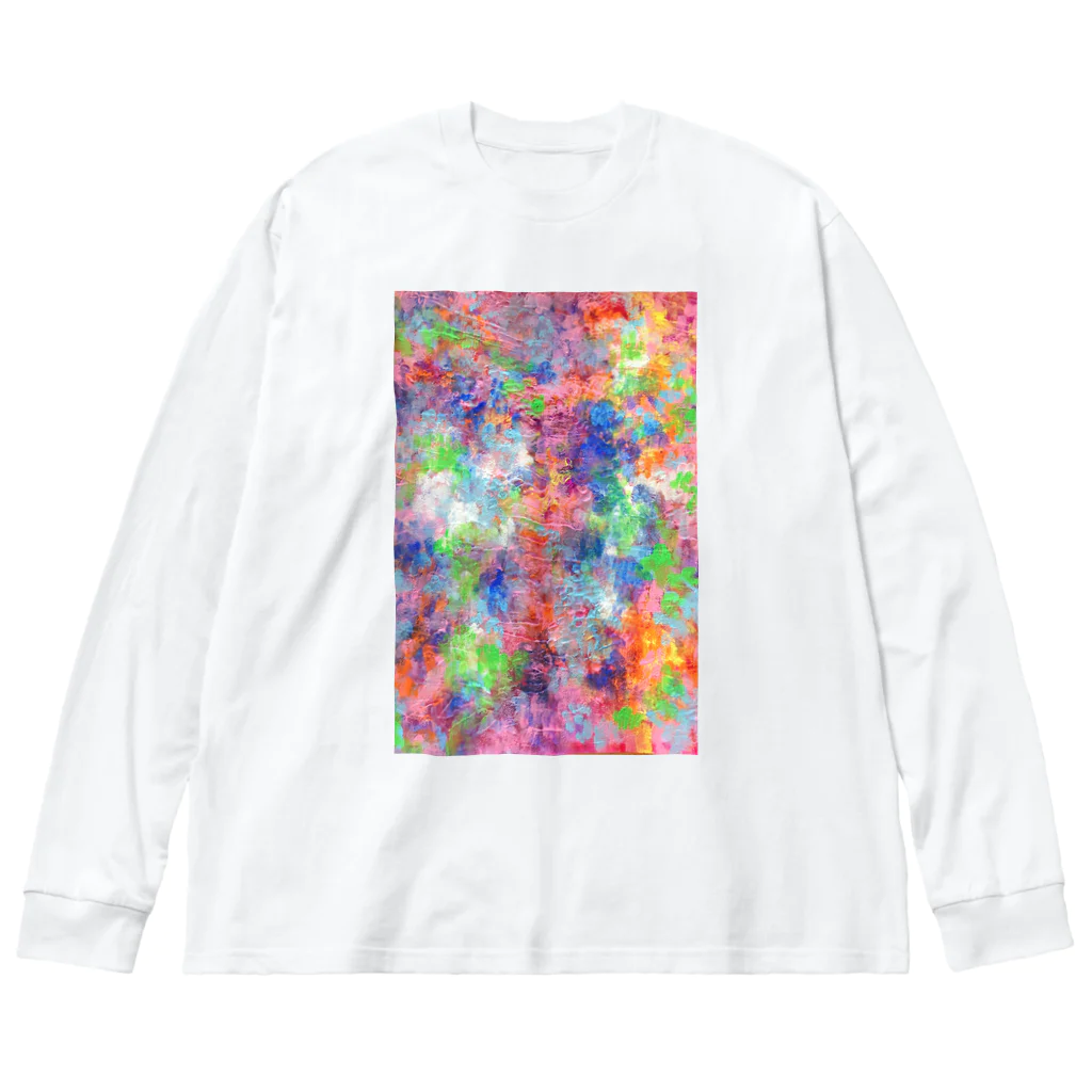 三姉妹とウフフのお店のお花畑 Big Long Sleeve T-Shirt