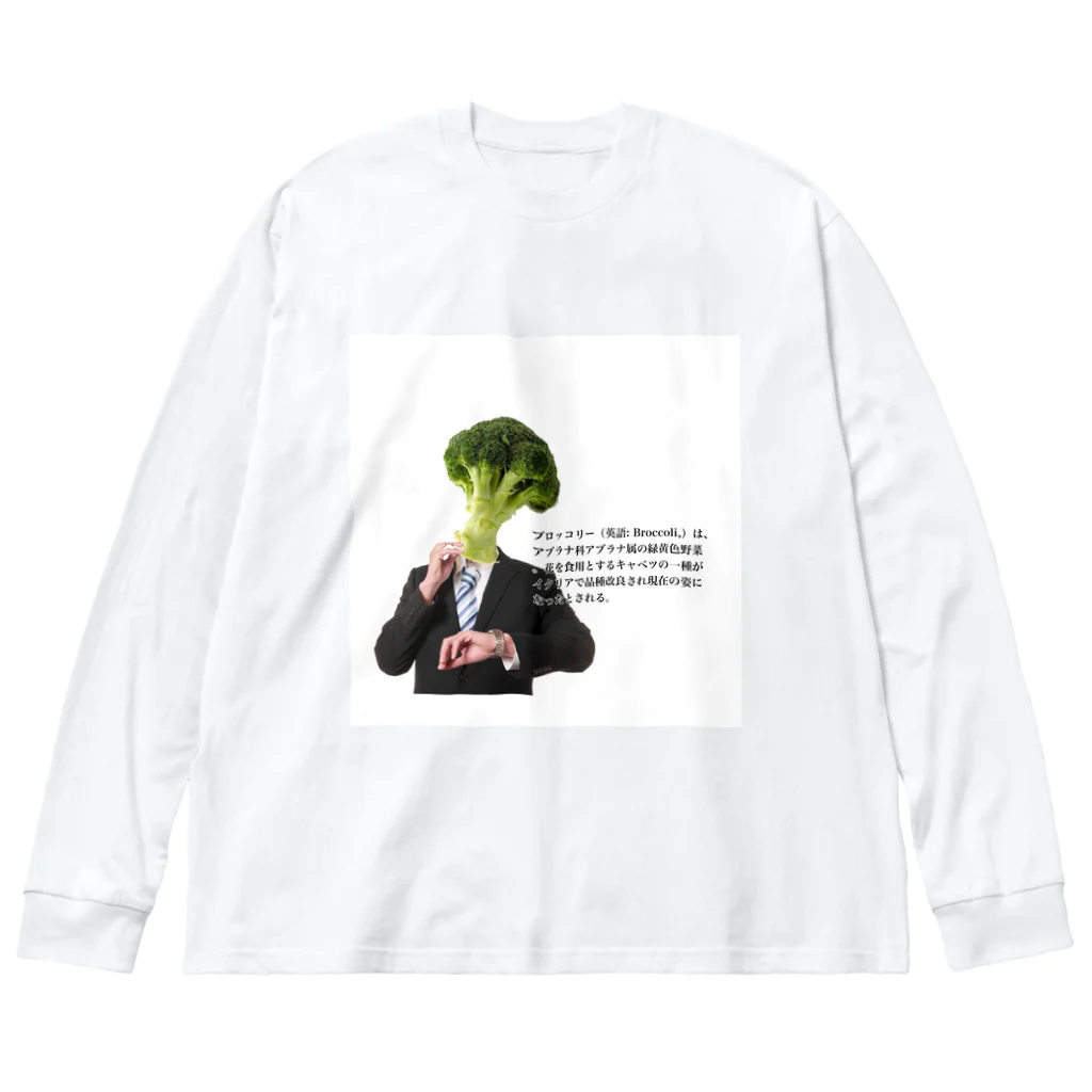 戦慄のｴｹﾁｬﾝのブロッコリー課長❕ Big Long Sleeve T-Shirt