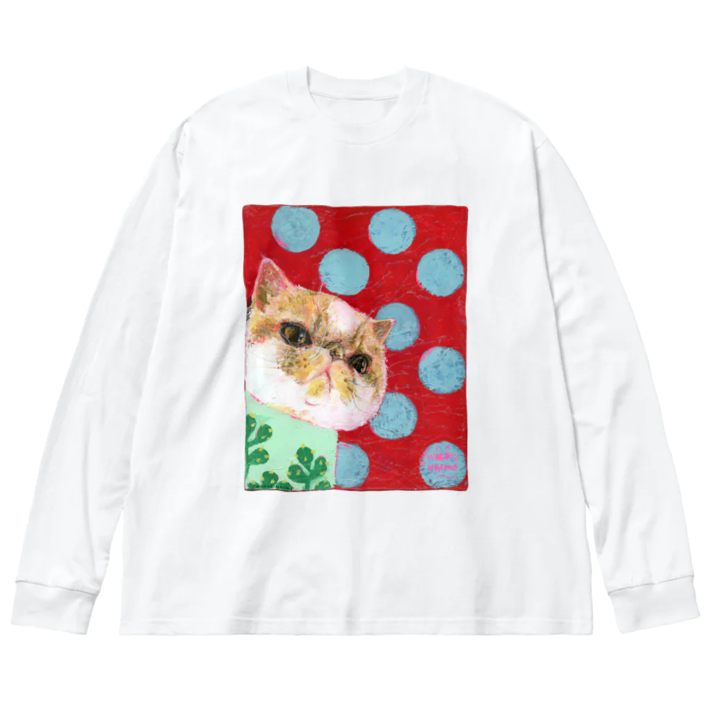 wokasinaiwoの水玉とアンズ Big Long Sleeve T-Shirt