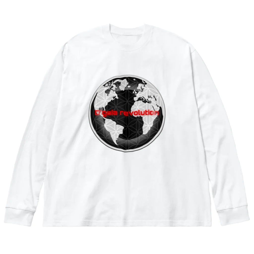 Aimurist のD’gaia revolution 円 ビッグシルエットロングスリーブTシャツ