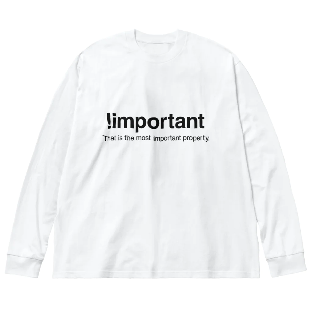 もりてつの!important ビッグシルエットロングスリーブTシャツ