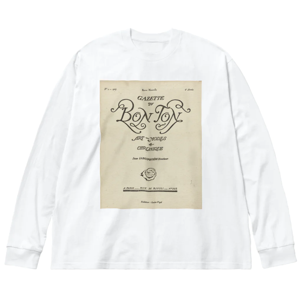 PALA's SHOP　cool、シュール、古風、和風、のフランス　ファッション誌 ビッグシルエットロングスリーブTシャツ