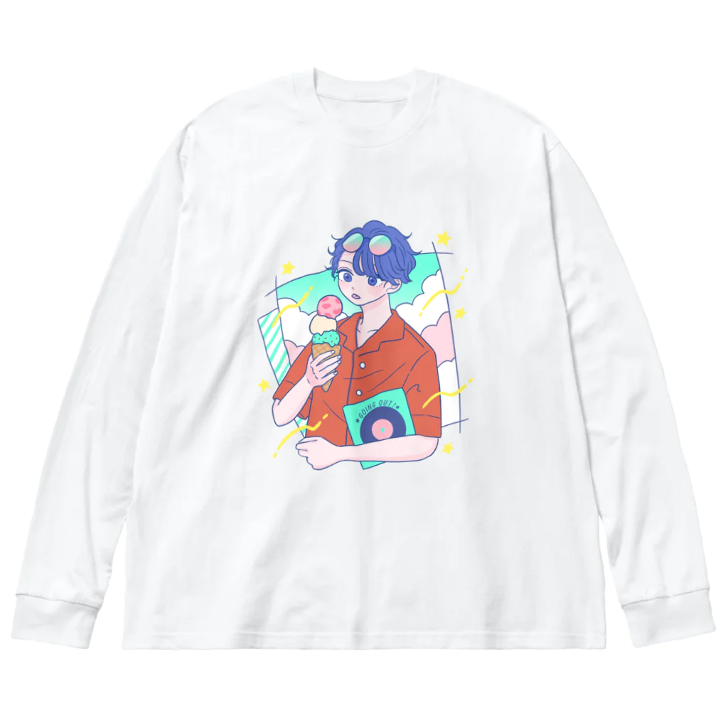 kimiのおでかけ Big Long Sleeve T-Shirt