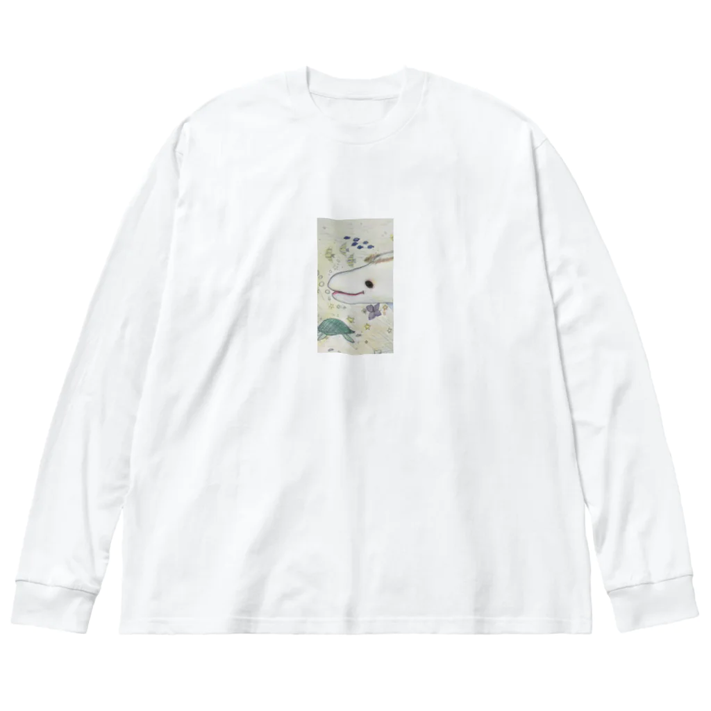 涼の居場所の白いるかの深海世界 Big Long Sleeve T-Shirt