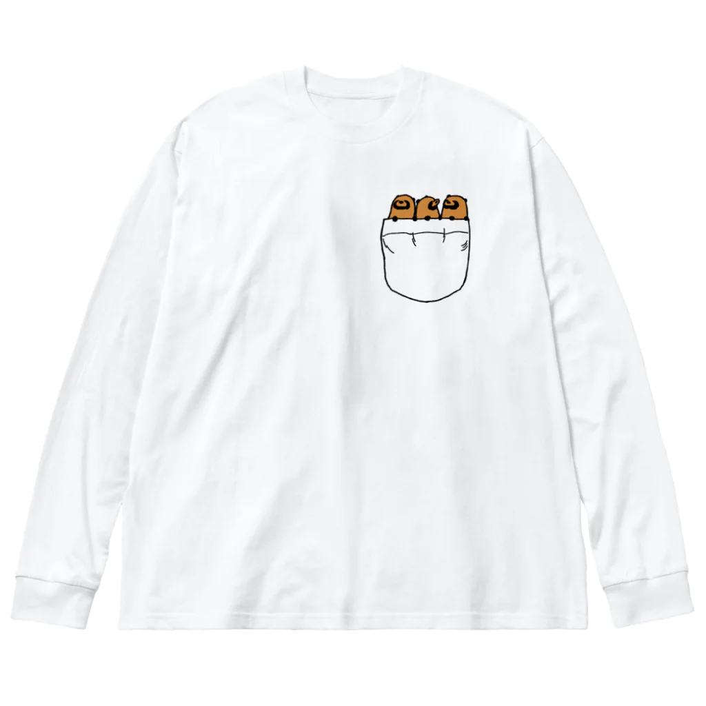 けわいのポケたぬ Big Long Sleeve T-Shirt