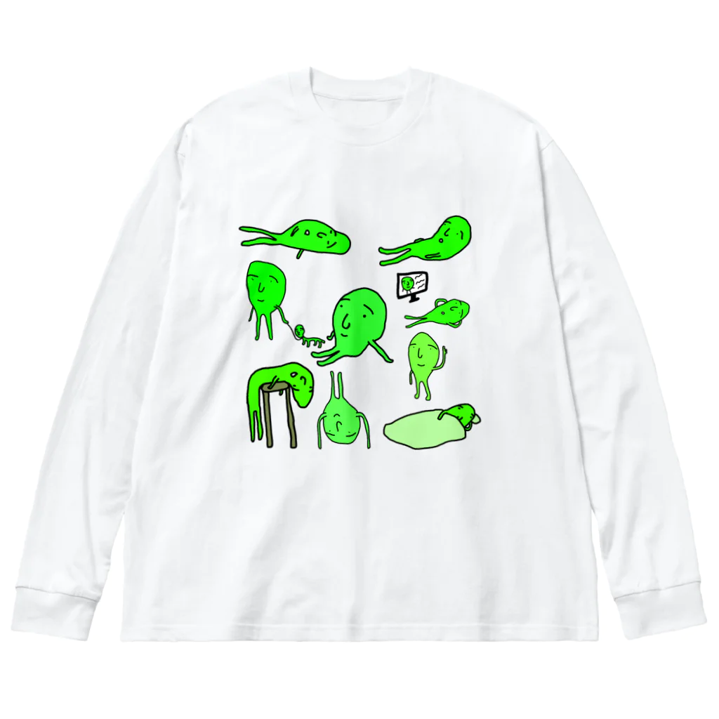 Mr.タムタム【ポエマー】ののんのんびりり Big Long Sleeve T-Shirt