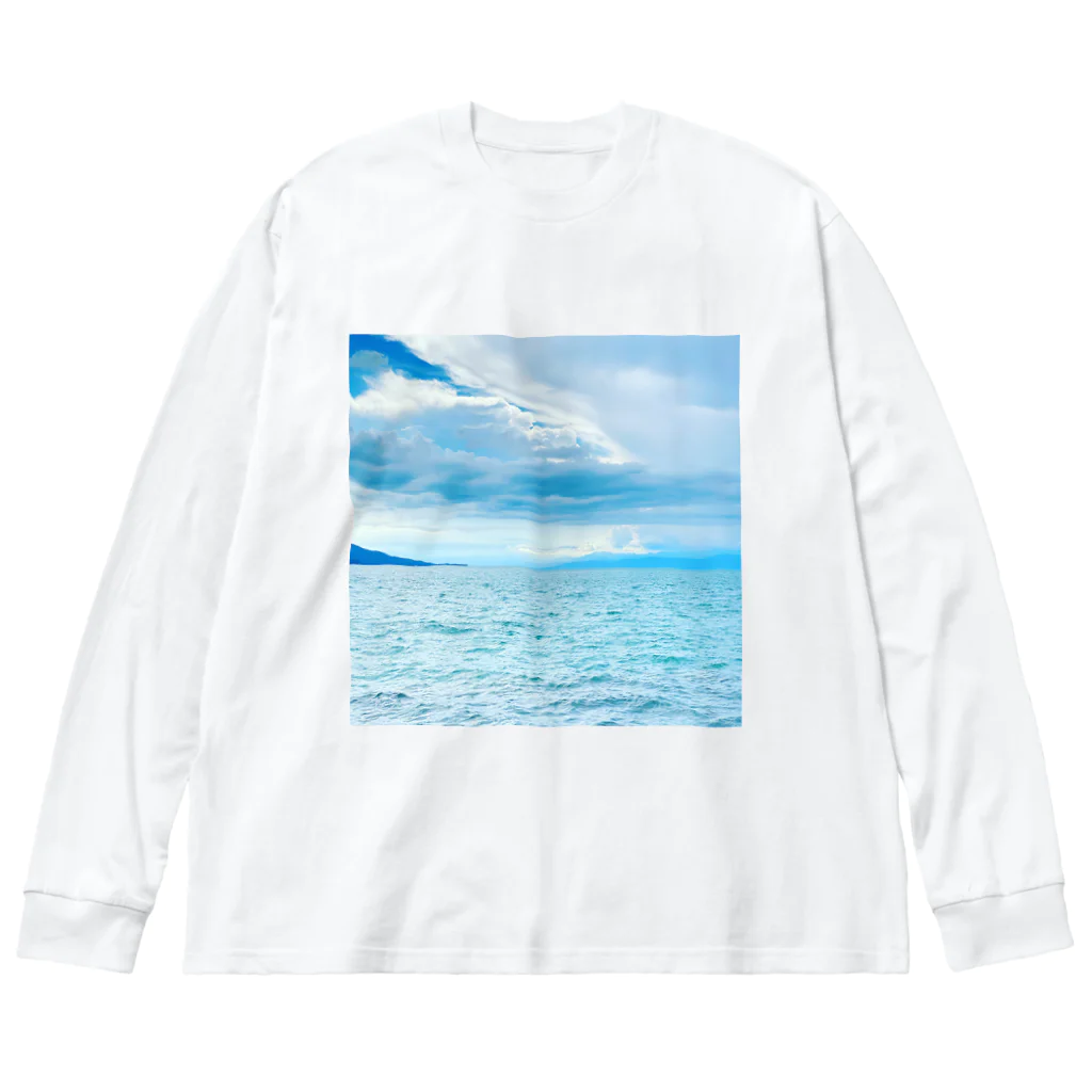 お花屋のSKYアイテム Big Long Sleeve T-Shirt