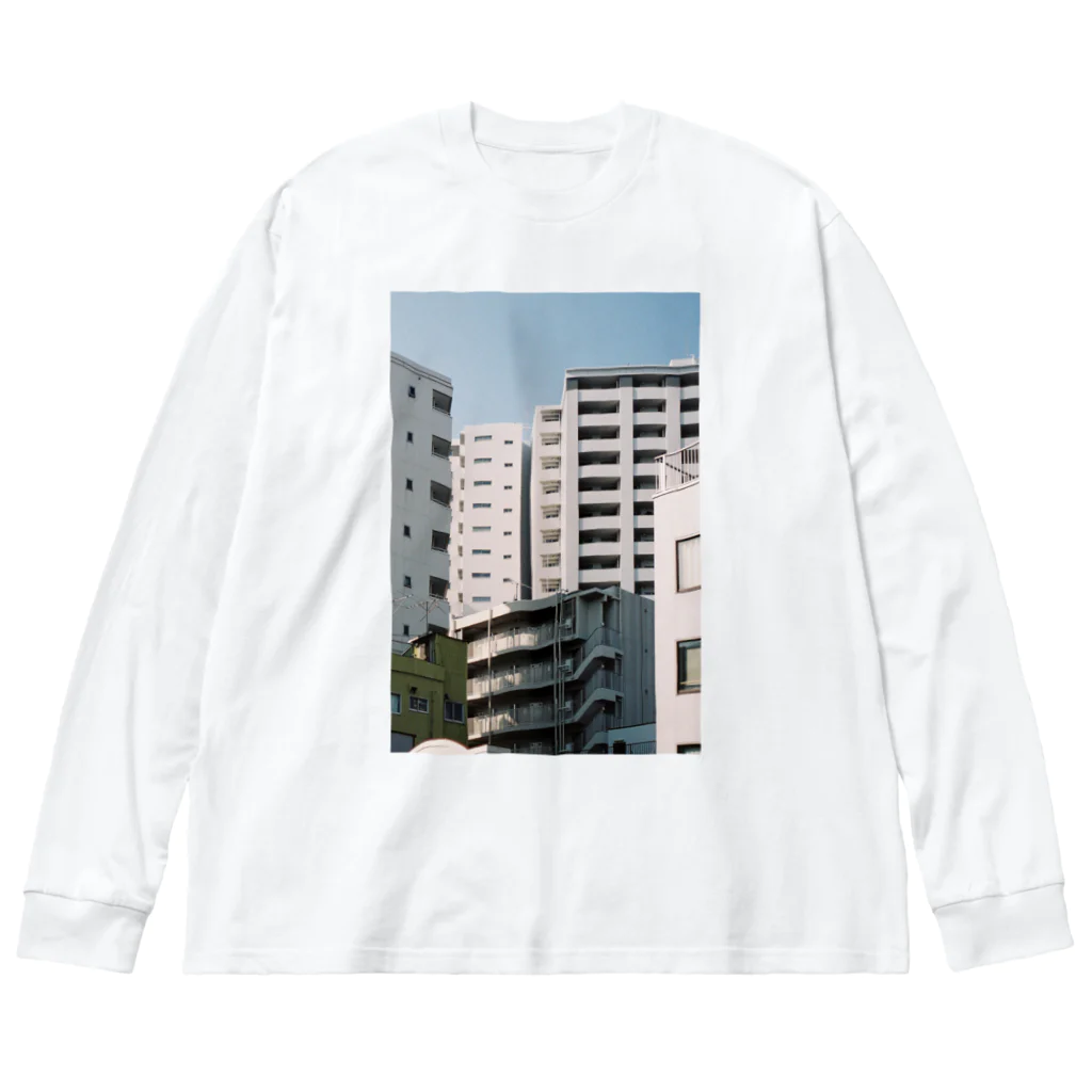 idmの人がいない建物 ビッグシルエットロングスリーブTシャツ