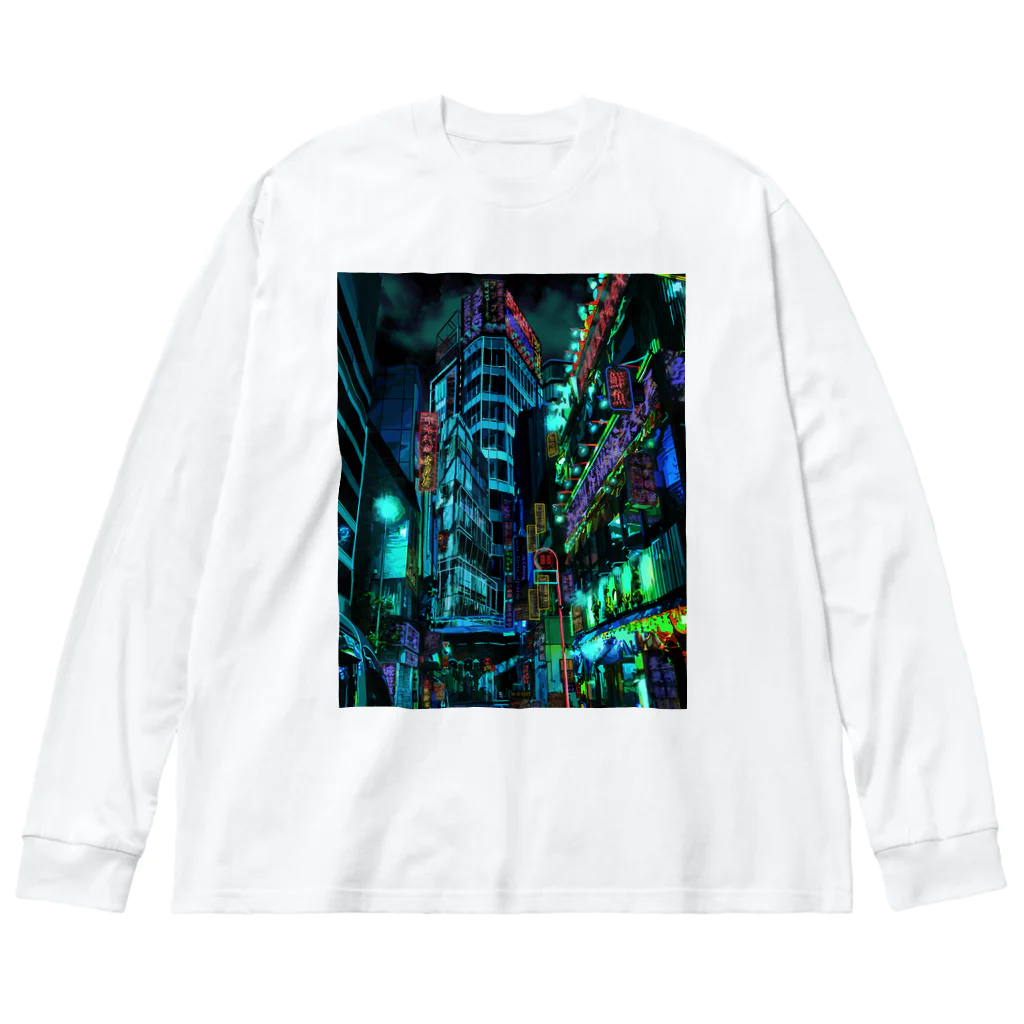 aero_acidのcyberpunk  tokyo ビッグシルエットロングスリーブTシャツ