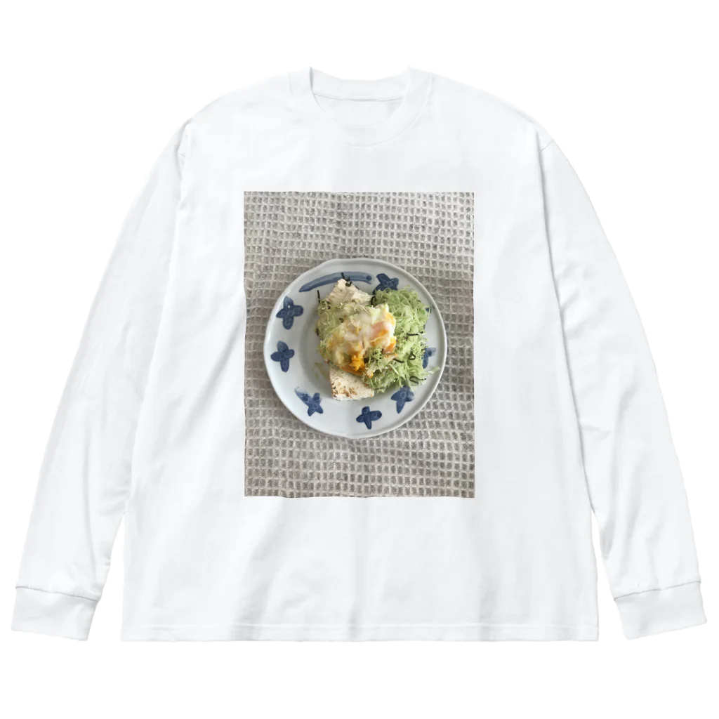 やめてステファニーのeat alone ビッグシルエットロングスリーブTシャツ