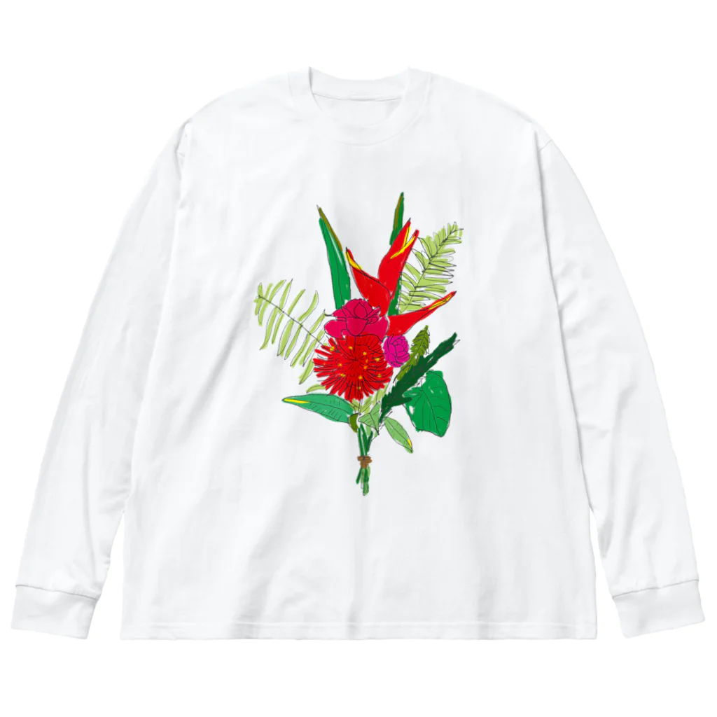 SUNRISE SOUNDの花束を ビッグシルエットロングスリーブTシャツ